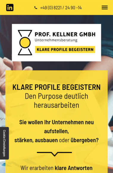 Prof. Kellner GmbH Unternehmensberatung | Handy